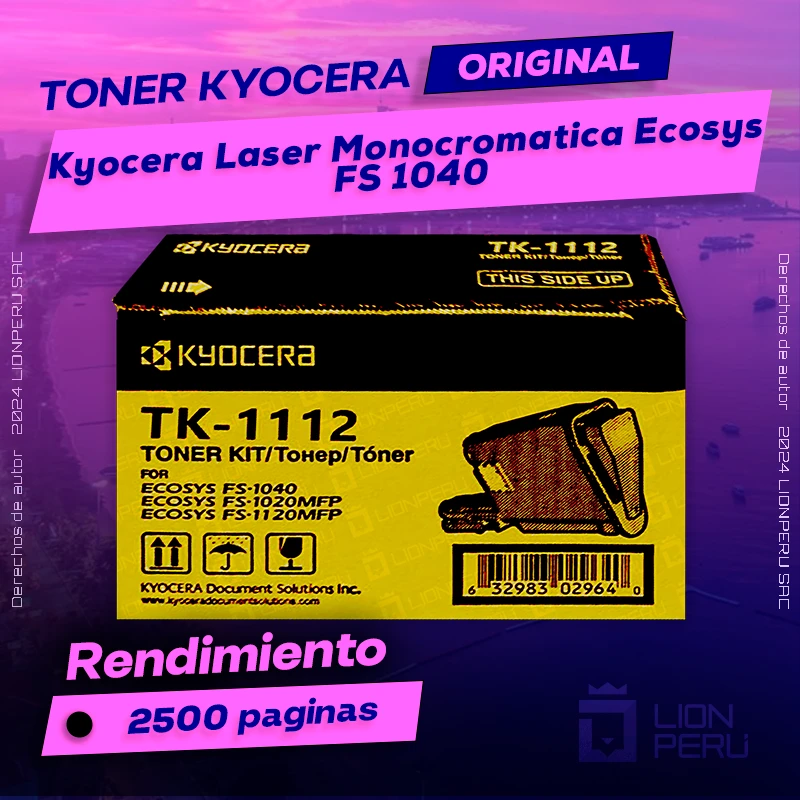 Toner Kyocera FS 1040 Multifuncional Laser Ecosys